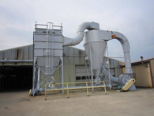 SOLD Honeyville EFM-150 (28,000 CFM) Cyclone/Afterfilter Used Dust Collector-1226