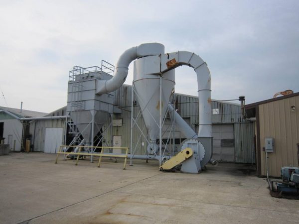 SOLD Honeyville EFM-150 (28,000 CFM) Cyclone/Afterfilter Used Dust Collector-1227