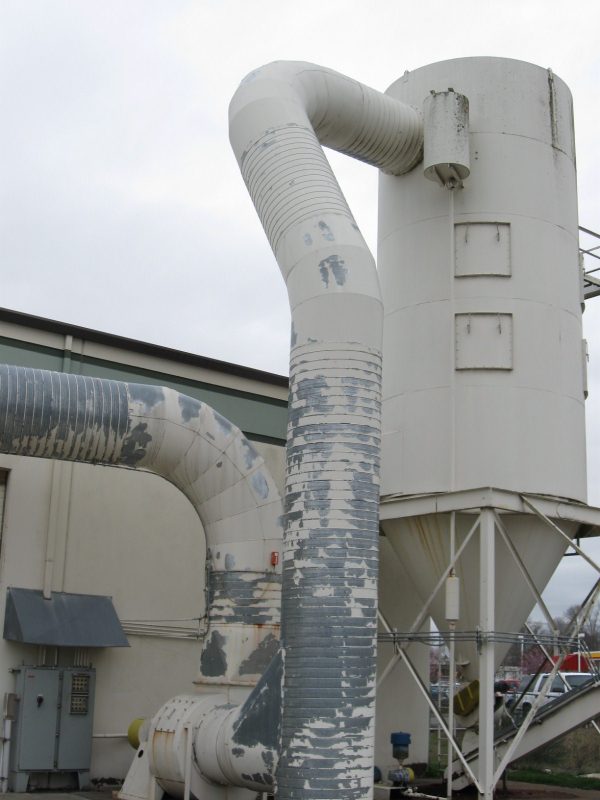 reverse air used dust collector