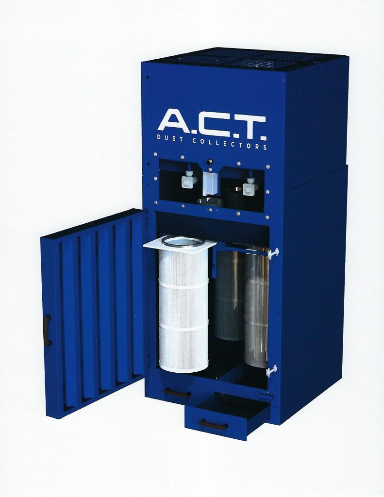 Act Action Booth Power Module 5400 Cfm New Cartridge Booth Dust Collector 